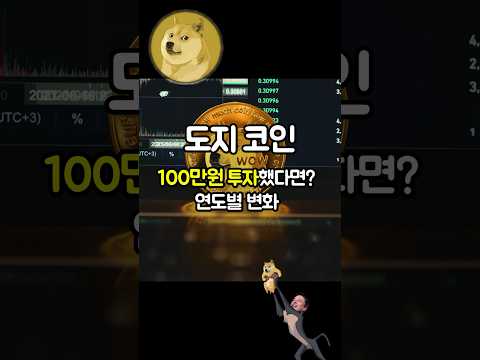 도지코인 100만원 투자했다면?